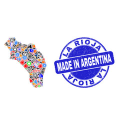 Development Mosaic La Rioja Argentina Map