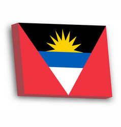 3d Flag Of Antigua And Barbuda