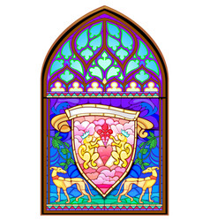 Colorful Stained Glass Window Gothic