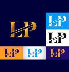 Initial Monogram Letter L P Logo Design Graphic