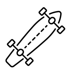 Penny Board Icon Outline Style