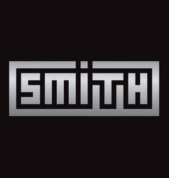 Smith Lettering Maze Typography Design