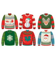 Set Of Ugly Christmas Sweater