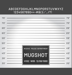 Mugshot Template Police Lineup Board