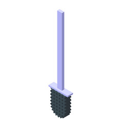 Bathroom Toilet Brush Icon Isometric Clean