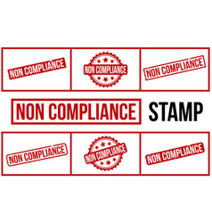 Non Compliance Rubber Grunge Stamp Set