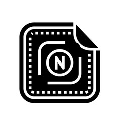 Patch Nicotine Medical Therapy Glyph Icon