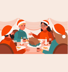 Christmas Dinner Scene Design