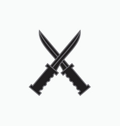 Crossed Dagger Or Knives Icon Or Logo