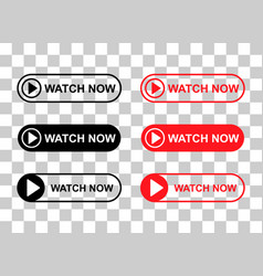 Set Of Watch Now Icon Website Online Button