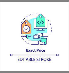 Exact Price Concept Icon