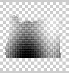 Oregon Map Shape United States Of America Flat