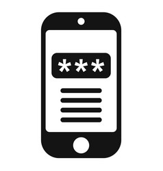 Smartphone Code Icon Simple Lock Security