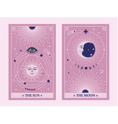 Tarot Cards Sun And Moon Celestial