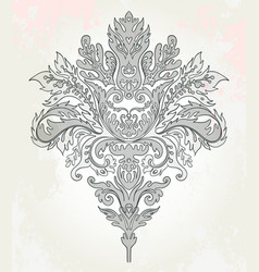 Vintage Ornate Element In Baroque Style Seamless