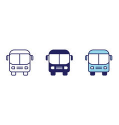 Bus Transportation Icon - Navigation Set