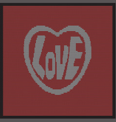 Knitted Heart Love Background Warm