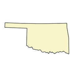 Oklahoma Shape United States Of America Flat