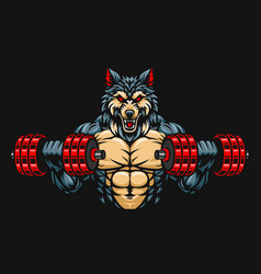 Wolf Fitness Or Gym Design Lifting