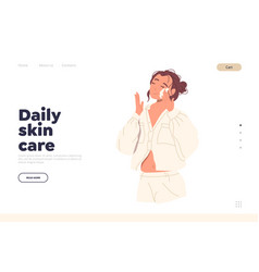 Daily Skin Care Landing Page Design Template