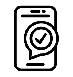 Phone Survey Icon Outline Vote Election