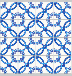 Portuguese Tiles Quatrefoil Pattern