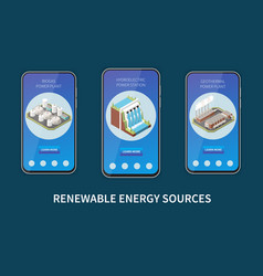 Renewable Energy Banners Set