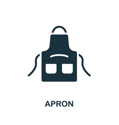 Apron Icon Monochrome Simple Barber Shop Icon