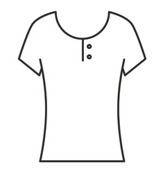 Scoop Henley T Shirt Stroke Icon