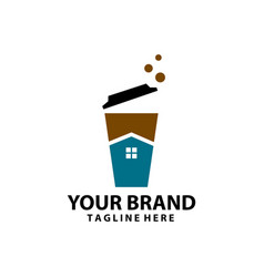 Bubble Cup Coffee House Logo Desain