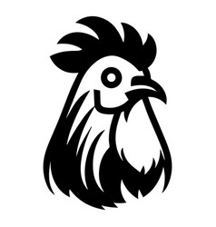 Chicken Flat Icon Isolated On White Background