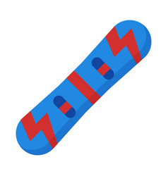 Snowboard Icon In Flat Style