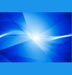 Abstract Deep Blue Tech Wavy Background