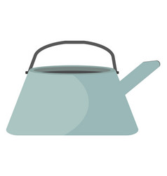 Blue Tea Kettle On A White Background