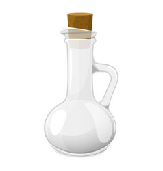 Empty Glass Bottle With Cork Stopper For Water