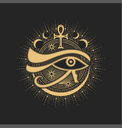 Mason Sign Occult And Esoteric Symbol Eye Ankh