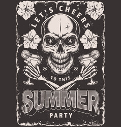 Summer Party Vintage Monochrome Flyer