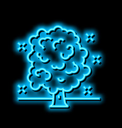 Tree Care Services Neon Glow Icon