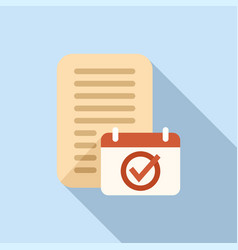 Calendar Report Icon Flat Document Data