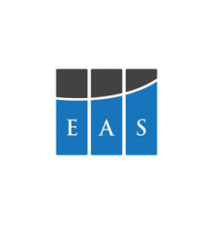 Eas Letter Logo Design On White Background