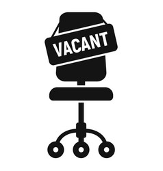 Vacant Job Chair Icon Simple Career