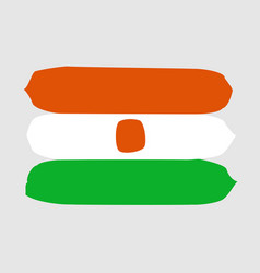 Painted Flag Of Niger