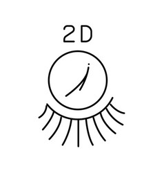 2d Eyelashes Color Icon