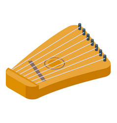 Kantele Gusli Icon Isometric Music