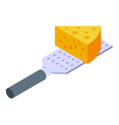 Lasagne Cheese Icon Isometric Lasagna Food