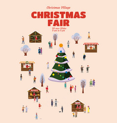 Poster Christmas Fair Background Xmas Fair Card