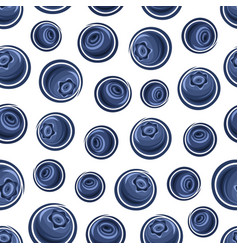 Blueberry Seamless Pattern