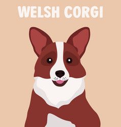 Cute Portrait Of Welsh Corgi Corgi Dog Poster