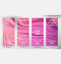 Mesh Color Flow Roll Up Business Brochure Flyer