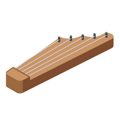 Kantele Music Icon Isometric Retro